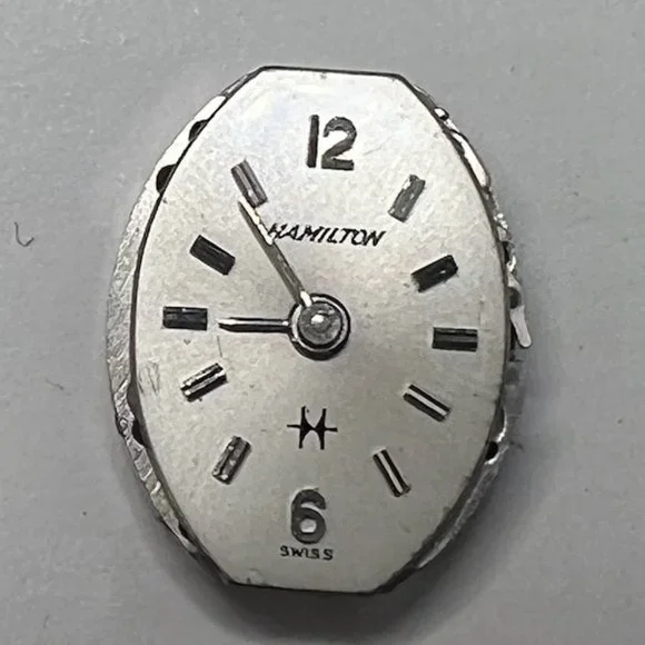Vintage Hamilton 17 Jewels Watch Movement Silver Dial For parts Vintage Hamilton 769 Watch Movement 17 Jewel Parts Repair  main image 2